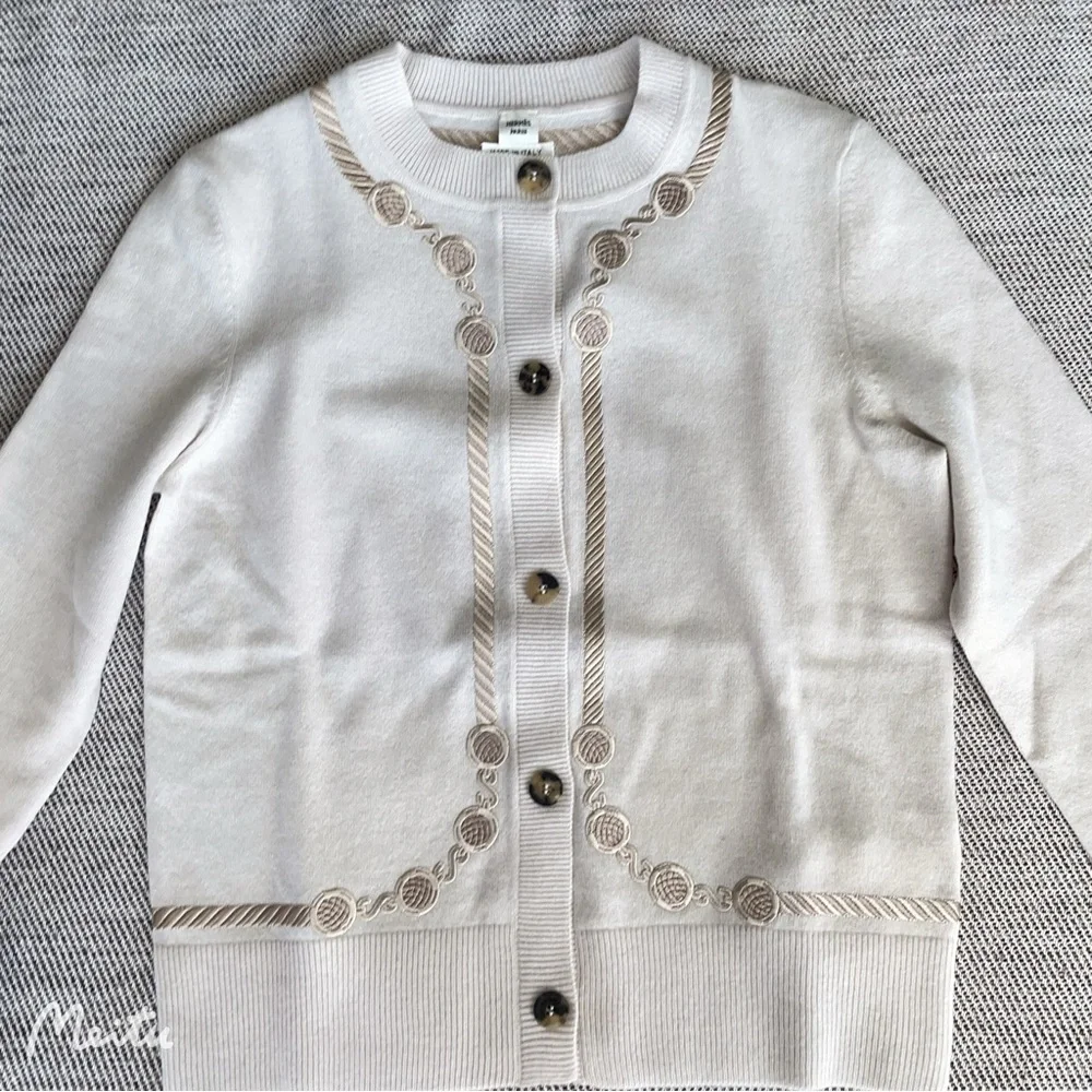 HP!🦋Authentic Hermes Cardigan Size 34 - Picture 5 of 11
